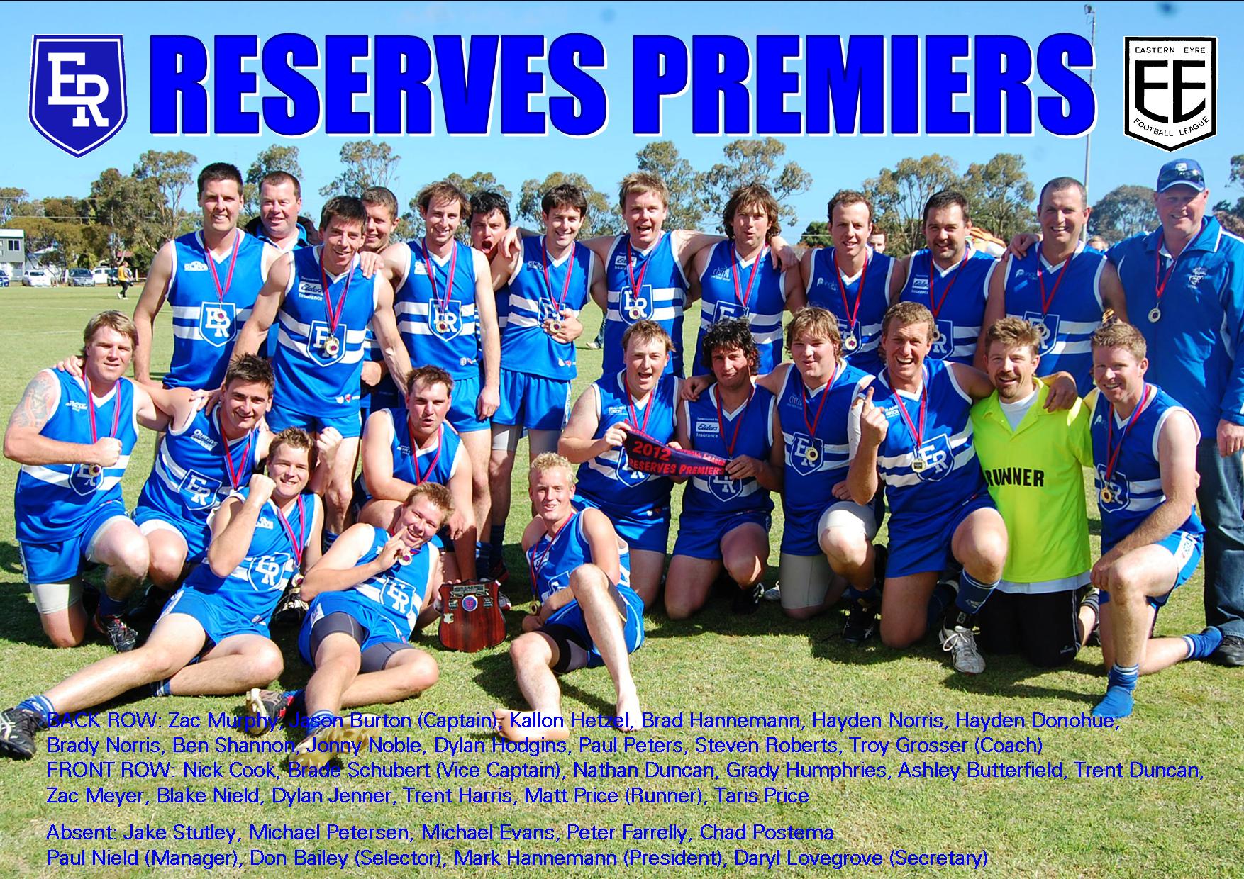 Eastern Ranges B Grade Premiers 2012