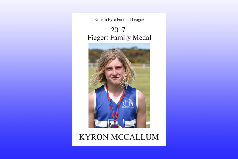 Kyron McCallum 2017 Fiegert Family Medal